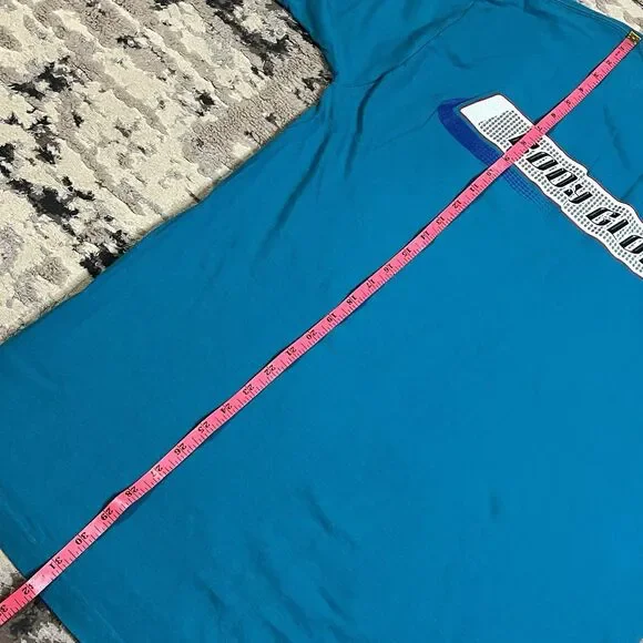 Vintage 90s Body Glove Spellout Teal Surfing T-shirt Size Large Made In USA - Picture 8 of 10